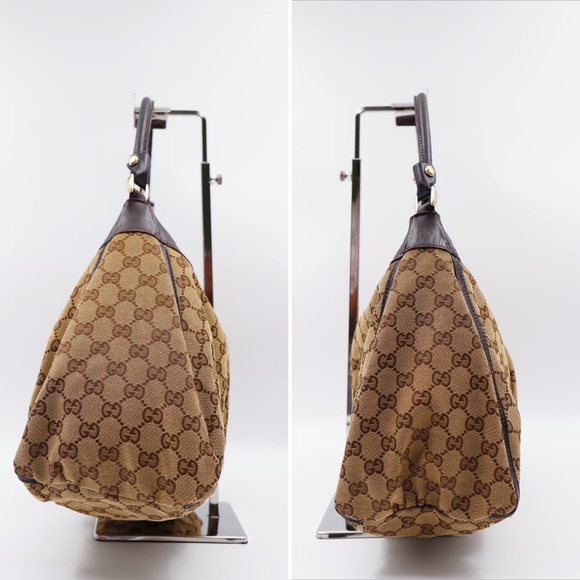 AT26❤️ Gucci GG Canvas Abbey D-Ring Hobo Handbag - Picture 6 of 13